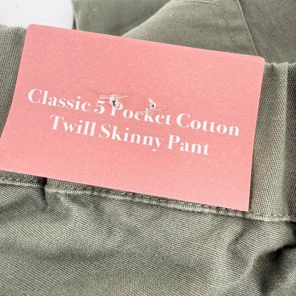The Nines by Hatch Dark Olive Maternity Cotton Twill Skinny Pant Size 8 - Picture 6 of 8